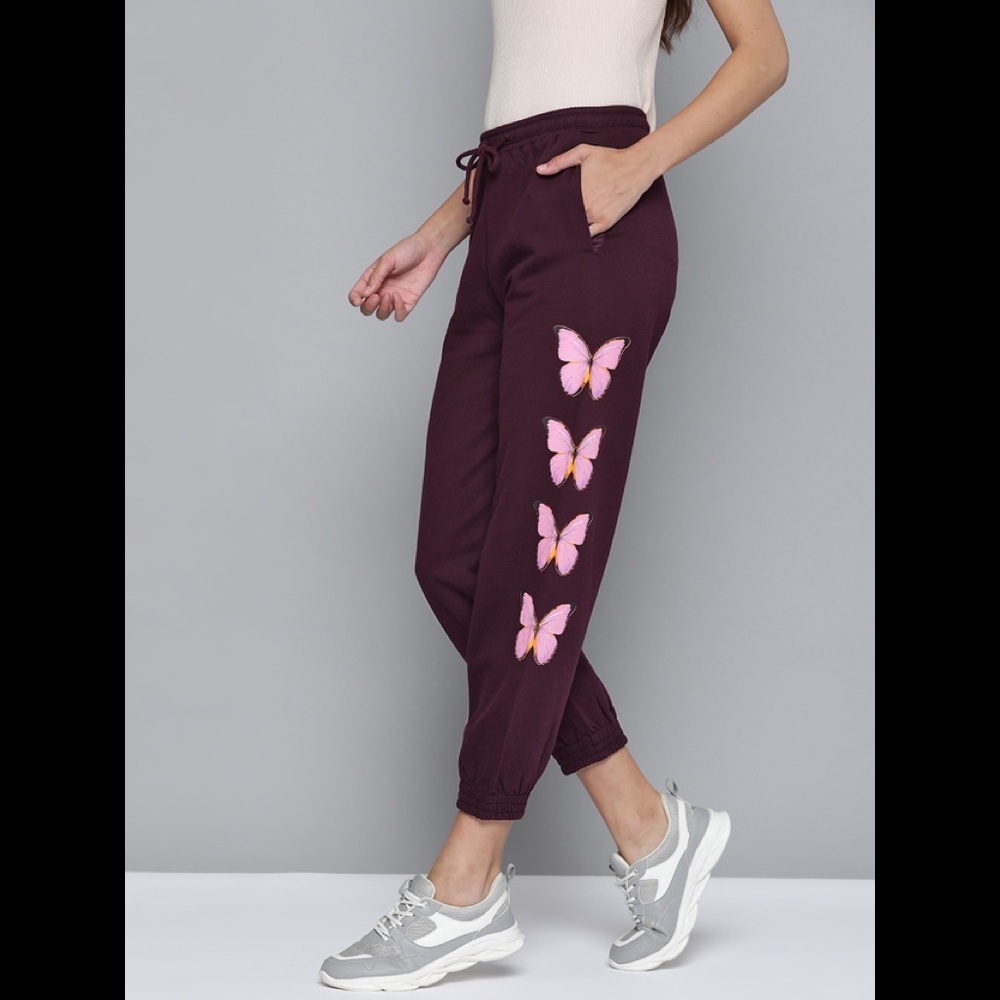 Butterfly printed high quality joggers